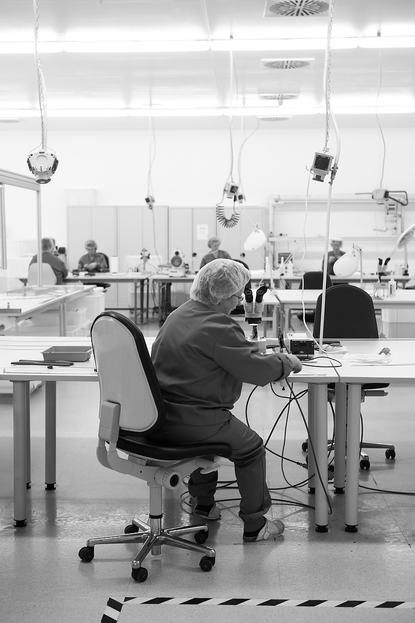 Clean room production: View into a pfm medical mepro cleanroom Clean room production: View into a pfm medical mepro cleanroom