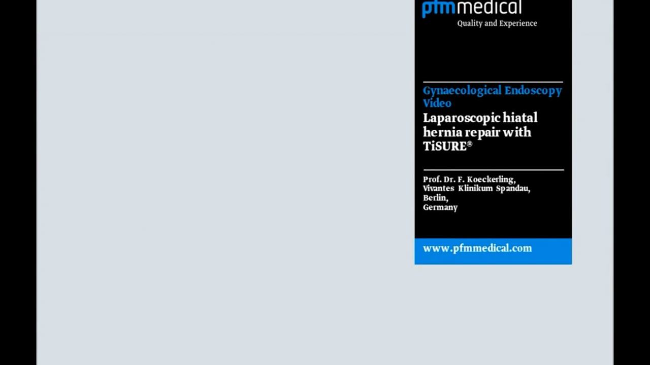 Laparoskopische Versorgung einer Hiatushernie mit TiSURE®